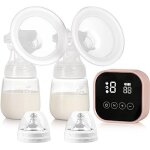 Tire lait electrique, tire lait a 4 modes et 9 niveaux, forte puissance d'aspiration, rechargeable, avec ...