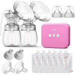 Tire - lait electrique double, rechargeable, avec 3 modes et 4 niveaux, ultra - silencieux, sans bpa, ...