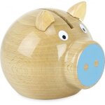 Tirelire cochon - bleue