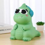 Tirelire dinosaure mignon pour enfants, cadeau d'anniversaire, dcor de bureau, coffre - fort, botes ...