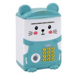 Tirelire electronique en abs pour enfant, 1 pice, stimulation interactive, capteur d'empreintes digitales, ...