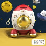 Tirelire a fusée créative avec clé, coffre - fort pour pièces de monnaie, jouets pour enfants, cadeaux ... Tirelire a fusée créative avec clé, coffre - fort pour pièces de monnaie, jouets pour enfants, cadeaux ...