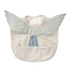 Tissu d'alimentation imperméable en cuir pu pour bébés, bavoir avec sac a poche lavable, tablier de dessin ... Tissu d'alimentation imperméable en cuir pu pour bébés, bavoir avec sac a poche lavable, tablier de dessin ...