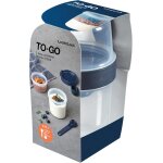 To go two way bote a yaourt avec cuillre - 310 + 560 ml - diamtre 98 x 180 mm - gobelet a yaourt avec ...