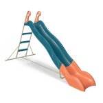 Toboggan - aleo by trigano - linou - 2, 63 m - bleu - certifi� origine france garantie