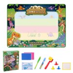 Toile de dessin magique a l'eau avec stylo, style dinosaure, tapis de gribouillage, lumire lumineuse ...