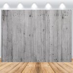 Toile de fond en bois 2. 5x1. 8m, nature gris rustique mur en bois vinyle fond de photographie pour douche ...