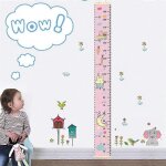 Toise de croissance pour bébé, cadre en bois pour enfants, toile en tissu, règle de mesure amovible a ... Toise de croissance pour bébé, cadre en bois pour enfants, toile en tissu, règle de mesure amovible a ...