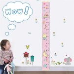 Toise de croissance pour bébé, cadre en bois pour enfants, toile en tissu, règle de mesure amovible a ... Toise de croissance pour bébé, cadre en bois pour enfants, toile en tissu, règle de mesure amovible a ...