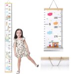 Toise de croissance pour enfants règle de mesure murale pour bébé en bois et toile règle murale pour ... Toise de croissance pour enfants règle de mesure murale pour bébé en bois et toile règle murale pour ...