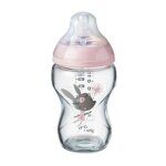 Tommee tippee biberon ctn verre 250ml décoré fille Tommee tippee biberon ctn verre 250ml décoré fille