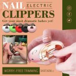 Tondeuse a ongles electrique automatique, sans souci, anti - eclaboussures, pour enfants et personnes ...