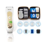 Tondeuse professionnelle pour cheveux de bb, appareil de scurit, silencieux, etanche, pour enfants, ...