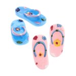 Tongs miniatures, 2 cm, 2 paires pour le monde des lutins - rico design bleu et rose Tongs miniatures, 2 cm, 2 paires pour le monde des lutins - rico design bleu et rose