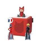 Tonies - coffret toniebox miraculous - rouge - boite  histoire