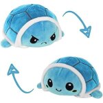Tortue jouets en peluche (bleu), reversible tortue en peluche a double face jouets, mignonne emotion ... Tortue jouets en peluche (bleu), reversible tortue en peluche a double face jouets, mignonne emotion ...