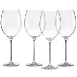 La toscane classiques 4 pi�ces de bordeaux jeu de verre, 3. 35 lb, claire
