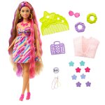 Totally hair barbie poup�e barbie ultra chevelure plantureuse avec 15 accessoires