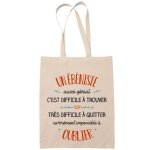 Tote bag un doudou aussi g�nial sac cabas coton fairtrade r�utilisable pour courses, travail ou transport ...