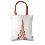 Tote bag j aime paris tour eiffel coeurs
