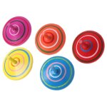 Toupies rotatives en bois multicolores, jouet pour enfants, bb traditionnel