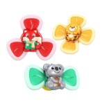 Toupie a ventouse pour enfant, jouet cr�atif de bain, eau de natation, ventouse, amusant, anneau de dentition, ...