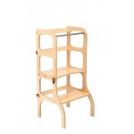 Tour d'apprentissage - table  step'n'sit . wooden / fermoirs dors