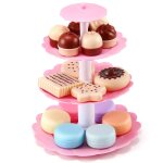 Tour a gteau dessert rose pour filles, jouet de cuisine pour enfants, mini biscuits, nourriture, ensemble ...