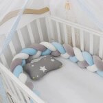 Tour de lit de bébé de pour berceaux garçon et fille, protection de oral et, oreiller tressé noué, décor ... Tour de lit de bébé de pour berceaux garçon et fille, protection de oral et, oreiller tressé noué, décor ...