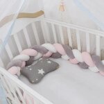 Tour de lit de bébé de pour berceaux garçon et fille, protection de oral et, oreiller tressé noué, décor ... Tour de lit de bébé de pour berceaux garçon et fille, protection de oral et, oreiller tressé noué, décor ...