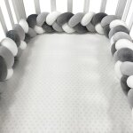 Tour de lit de bb de pour berceaux garon et fille, protection de oral et, oreiller tress nou, dcor ...