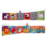 Tour de lit multicolore pour nouveau - n, livre en tissu, hochets pour bbs de 0 a 12 mois