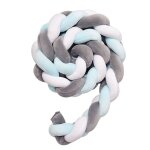 Tour de lit tressé pour bébé, long coussin de chambre d'enfant, oreiller doux avec nœud en forme de serpent ... Tour de lit tressé pour bébé, long coussin de chambre d'enfant, oreiller doux avec nœud en forme de serpent ...