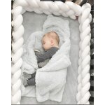Tour de lit tresse - douce tour de lit bebe 2m avec cordon d'attache idal pour la scurit de votre ...