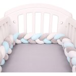 Tour de lit tresse - douce tour de lit bebe 2m avec cordon d'attache idéal pour la sécurité de votre ... Tour de lit tresse - douce tour de lit bebe 2m avec cordon d'attache idéal pour la sécurité de votre ...