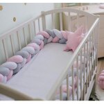 Tour de lit tresse - douce tour de lit bebe 2m avec cordon d'attache idéal pour la sécurité de votre ... Tour de lit tresse - douce tour de lit bebe 2m avec cordon d'attache idéal pour la sécurité de votre ...