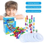 Tour a pizza ecrasable, jeu d'quilibre, blocs a empiler, fte pour enfants, famille, amusant, tour de ...
