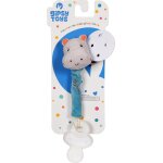 Toys - peluche - accroche - tetine hippopotame - gamme « bamboo » - 13 cm s / carte - bleu et gris - ... Toys - peluche - accroche - tetine hippopotame - gamme « bamboo » - 13 cm s / carte - bleu et gris - ...