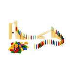 Toys pure - domino - rallye en bois. 250 pcs