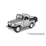 Toyota fj 40 cabriolet argent 1 / 24 motormax