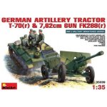 Tracteur d'artillerie allemand t - 70(r) et canon anti char 7. 62 cm fk288(r)