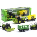 Tracteur de ferme moul sous pression, modle de voiture a friction, jouet educatif pour enfants, cadeau, ...