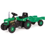 Tracteur a p�dales - dolu - avec remorque - vert - pour enfants a partir de 3 ans - mixte