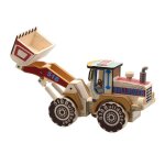 Tracteur de voiture en bois, jouet interactif, pelleteuse, modle de camion, moul sous pression, jouets ...