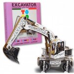 Tractopelle en kit carton a colorier et a monter sans colle - 140 pices - 49 x 19 x 23 cm todo