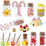 Trahoo - lot de 11 accessoires de lutin miniatures pour no�l - bonbons et boissons de no�l miniatures ...