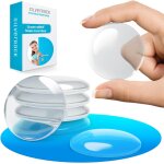 Trahoo - lot de 12 butoirs de porte autocollants transparents 40 mm u2013 protection murale pour mur ...