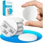 Trahoo - lot de 12 butoirs de porte muraux autocollants blancs - protection parfaite pour mur et porte ...