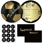Trahoo - 12 carte invitation anniversaire enfant avec 12 enveloppes et 12 autocollants, cartes d'invitation ...
