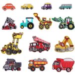 Trahoo - lot de 14 ecussons thermocollants ou a coudre pour enfants, motifs bus, voiture de course, camion ... Trahoo - lot de 14 ecussons thermocollants ou a coudre pour enfants, motifs bus, voiture de course, camion ...